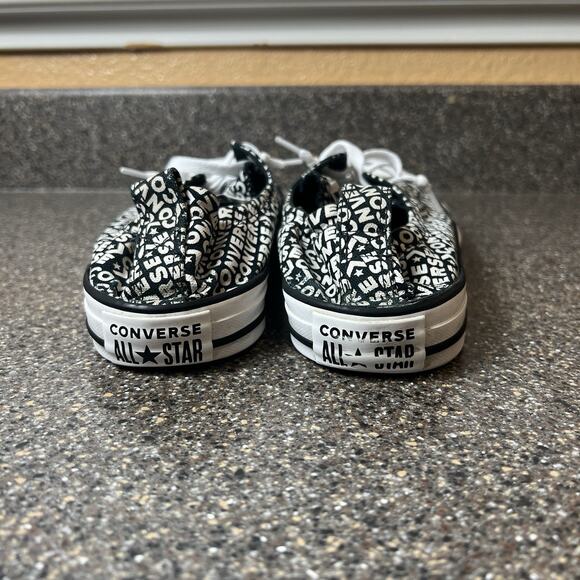 Converse All Star Women Sz 10 Converse Print Canvas Sneaker Slip On Stretch Back - Picture 8 of 10